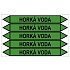 Značení potrubí, horká voda